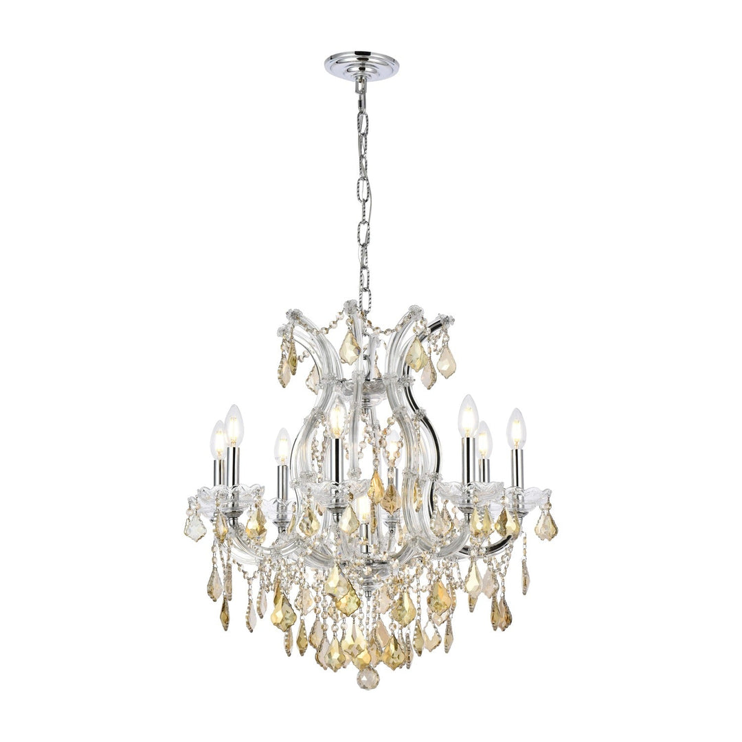 Maria Theresa Crystal Chandelier in Chrome by Elegant