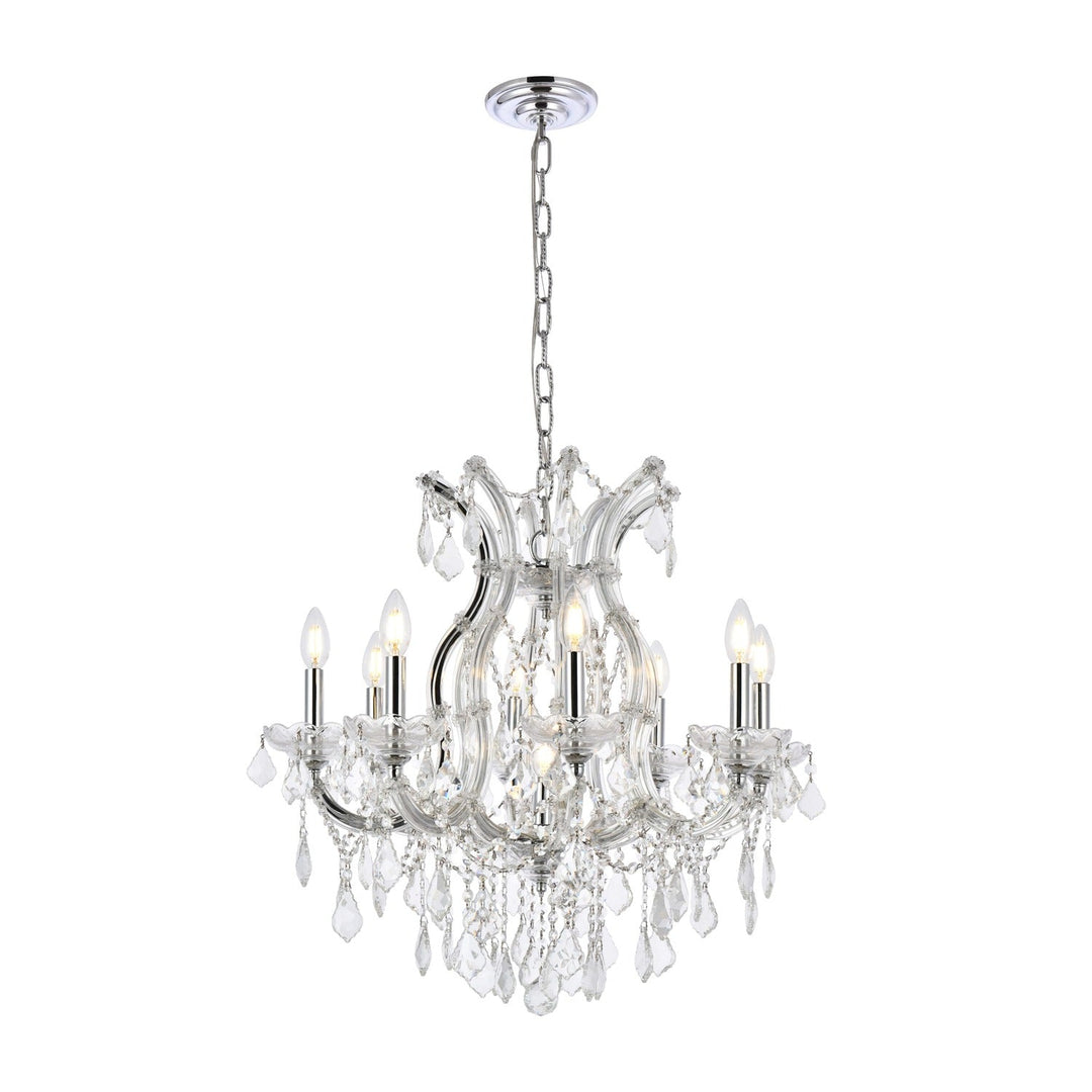Maria Theresa Crystal Chandelier in Chrome by Elegant