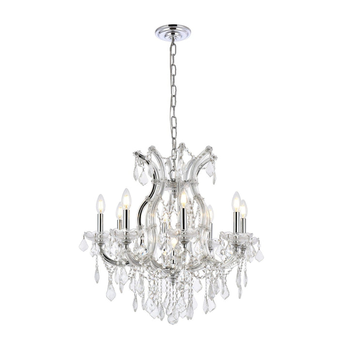 Maria Theresa Crystal Chandelier in Chrome by Elegant