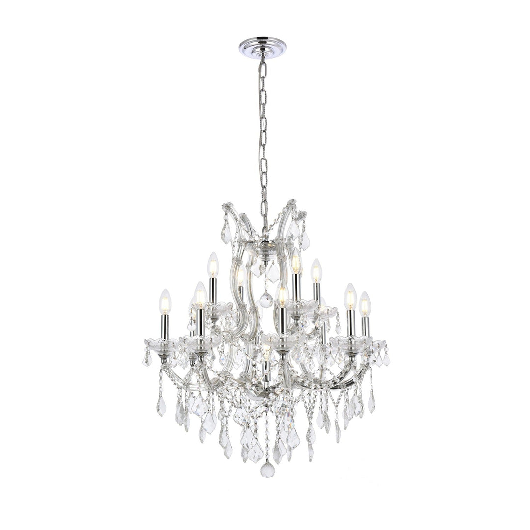 Maria Theresa Crystal Chandelier in Chrome by Elegant