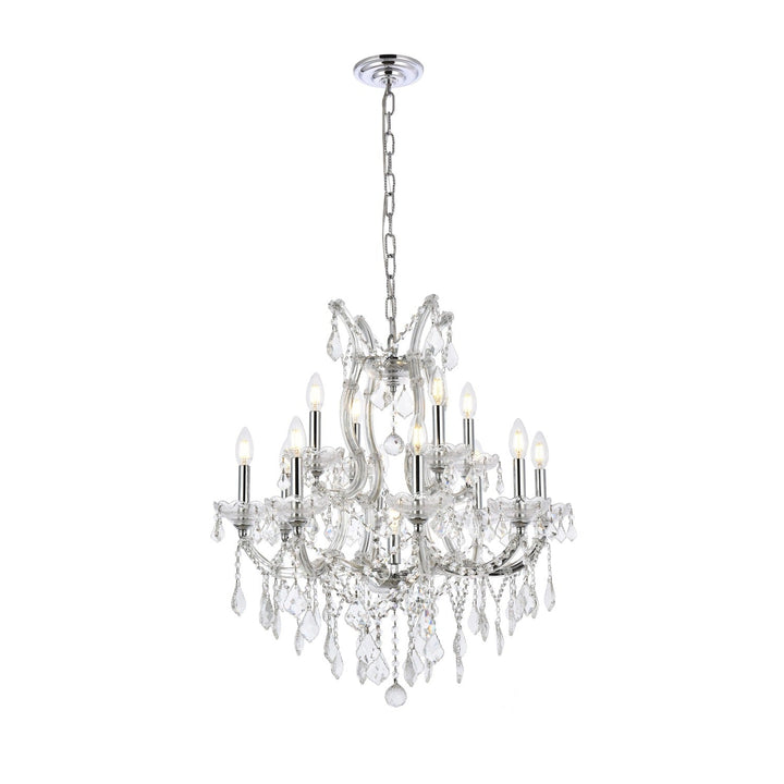 Maria Theresa Crystal Chandelier in Chrome by Elegant