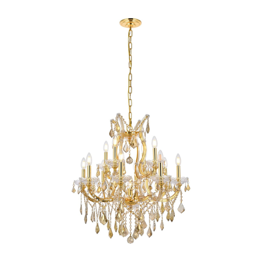 Maria Theresa Crystal Chandelier in Gold by Elegant