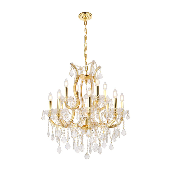 Maria Theresa Crystal Chandelier in Gold by Elegant