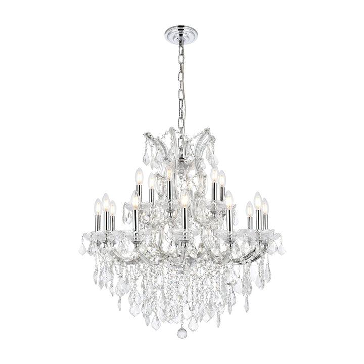 Maria Theresa Crystal Chandelier in Chrome by Elegant