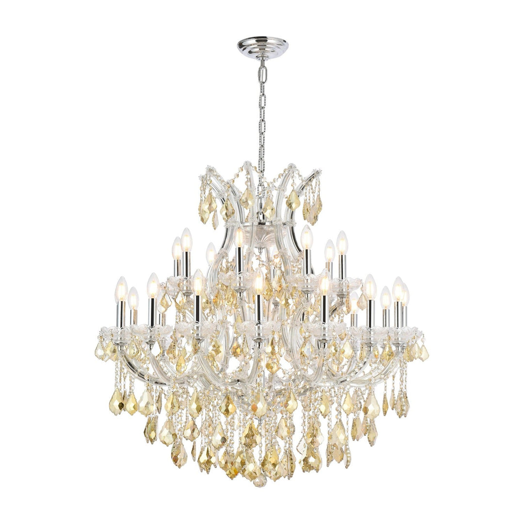 Maria Theresa Crystal Chandelier in Chrome by Elegant