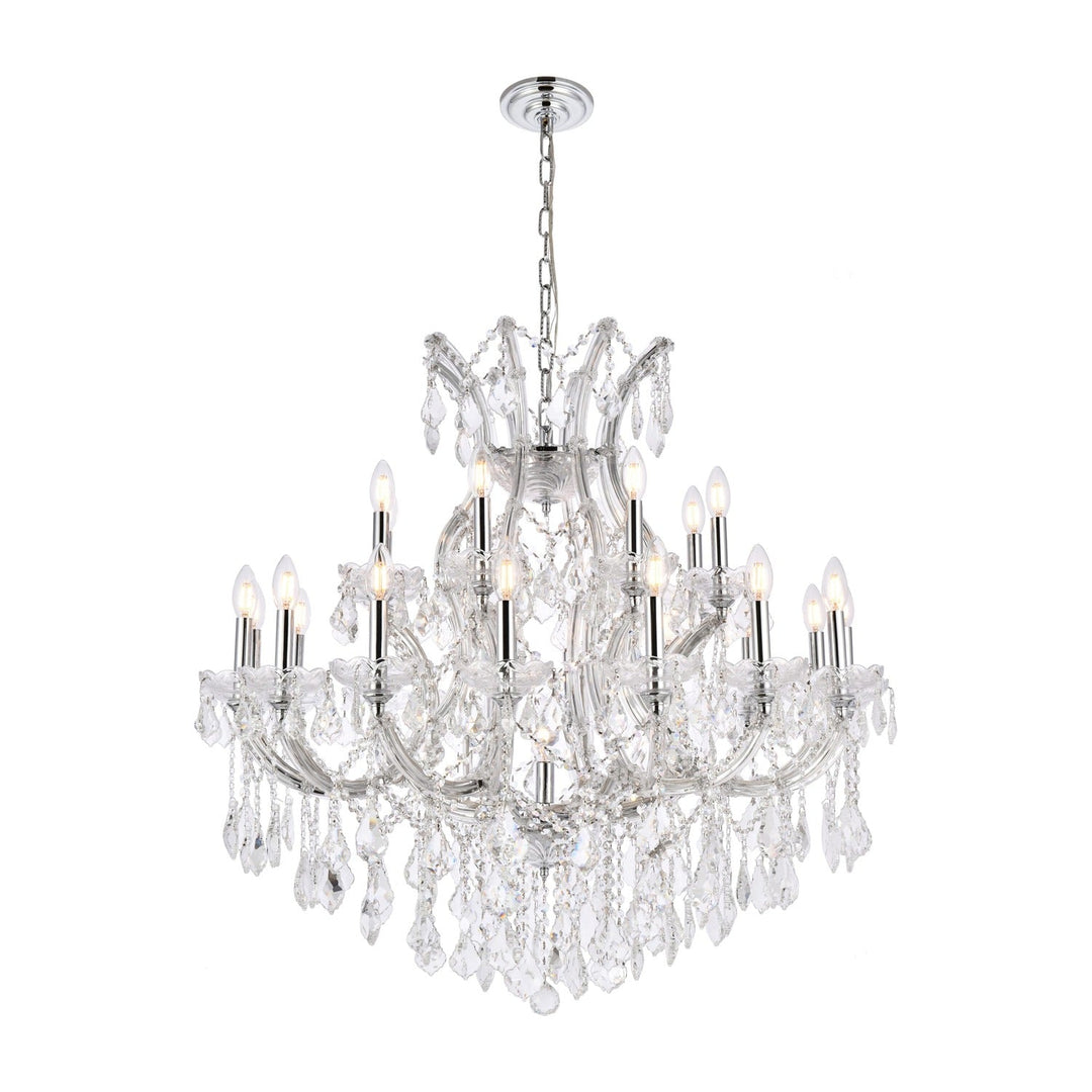 Maria Theresa Crystal Chandelier in Chrome by Elegant