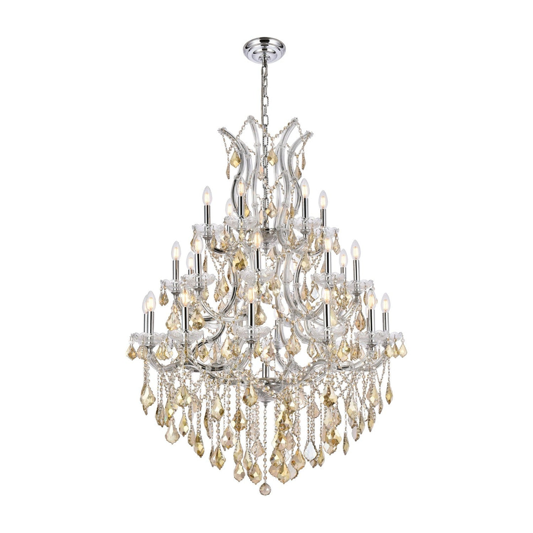 Maria Theresa Crystal Chandelier in Chrome by Elegant