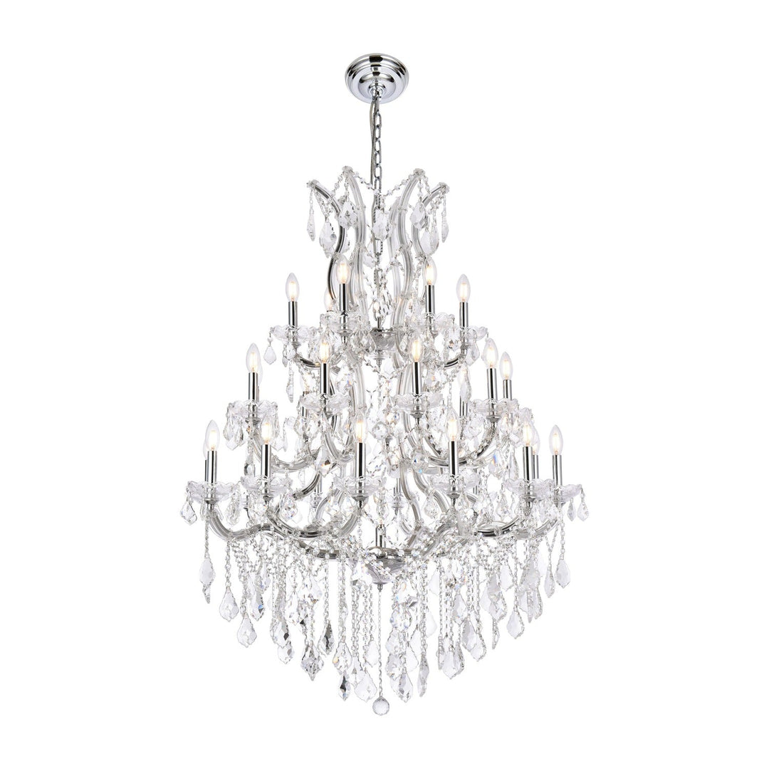 Maria Theresa Crystal Chandelier in Chrome by Elegant