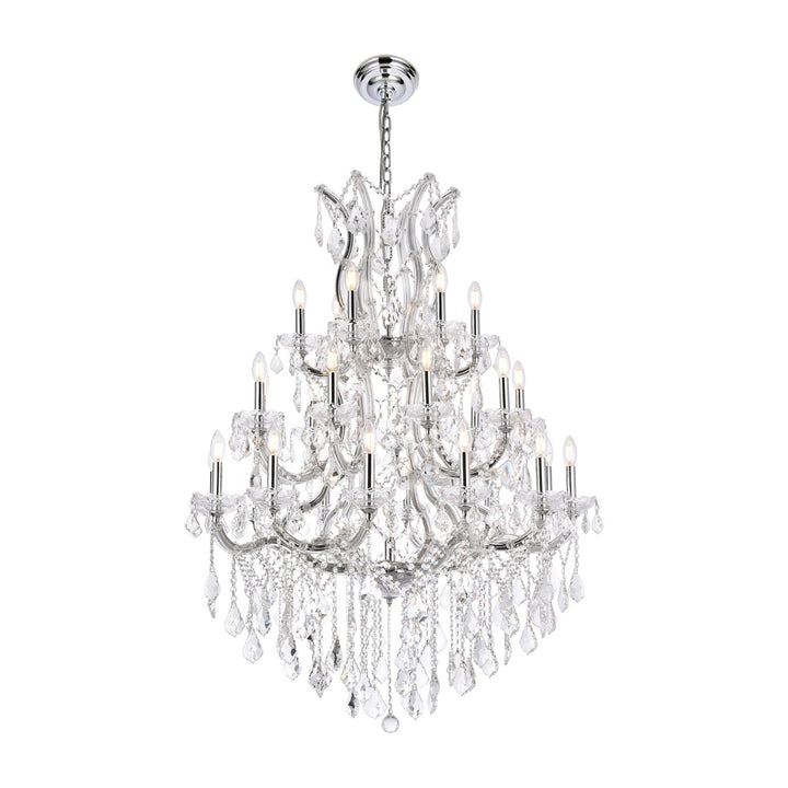 Maria Theresa Crystal Chandelier in Chrome by Elegant
