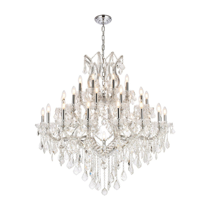 Maria Theresa Crystal Chandelier in Chrome by Elegant