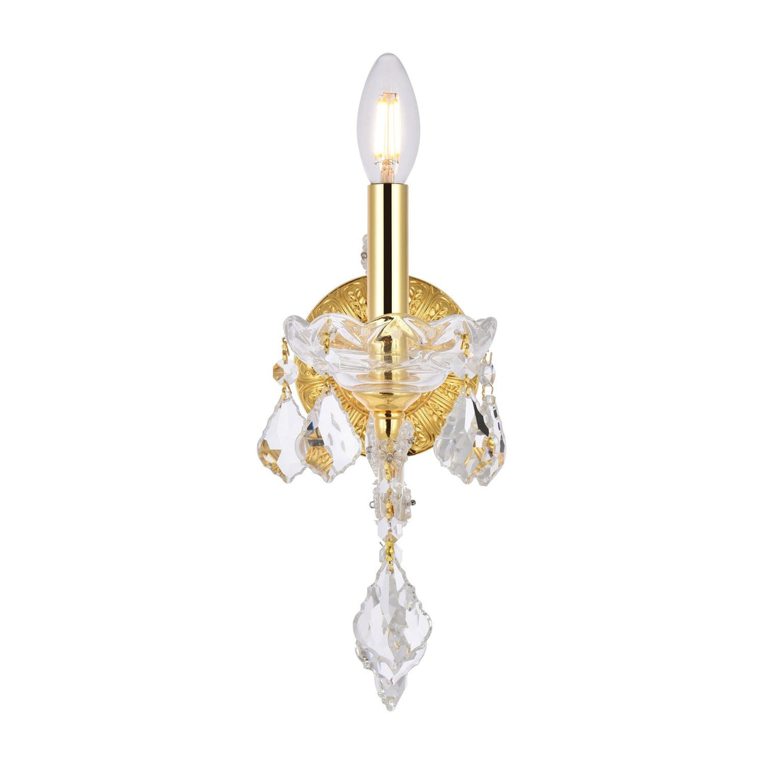 Maria Theresa Crystal Wall Sconce in Gold by Elegant