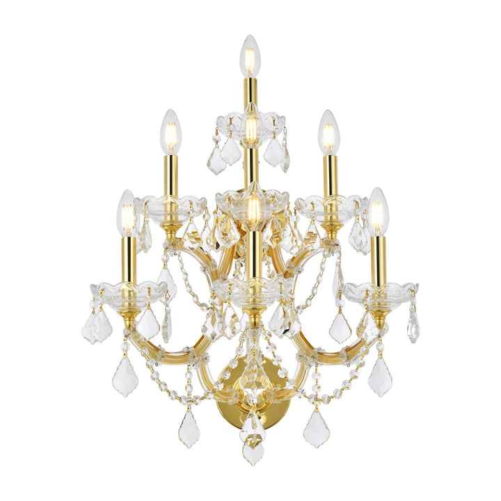 Maria Theresa Crystal Wall Sconce in Gold by Elegant