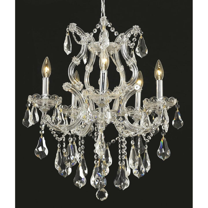 Maria Theresa Crystal Chandelier (2801) in Chrome by Elegant