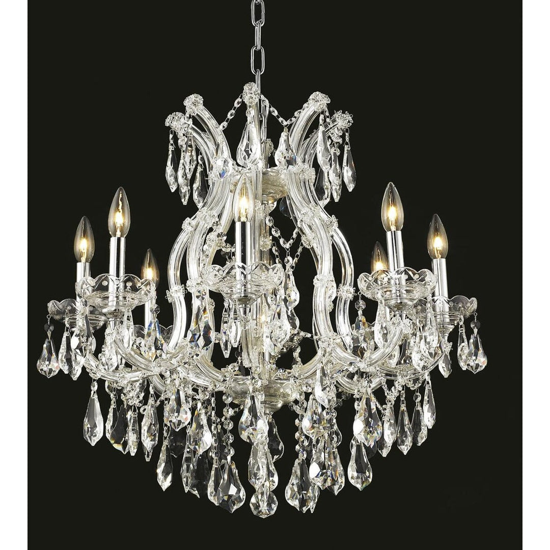 Maria Theresa Crystal Chandelier (2801) in Chrome by Elegant