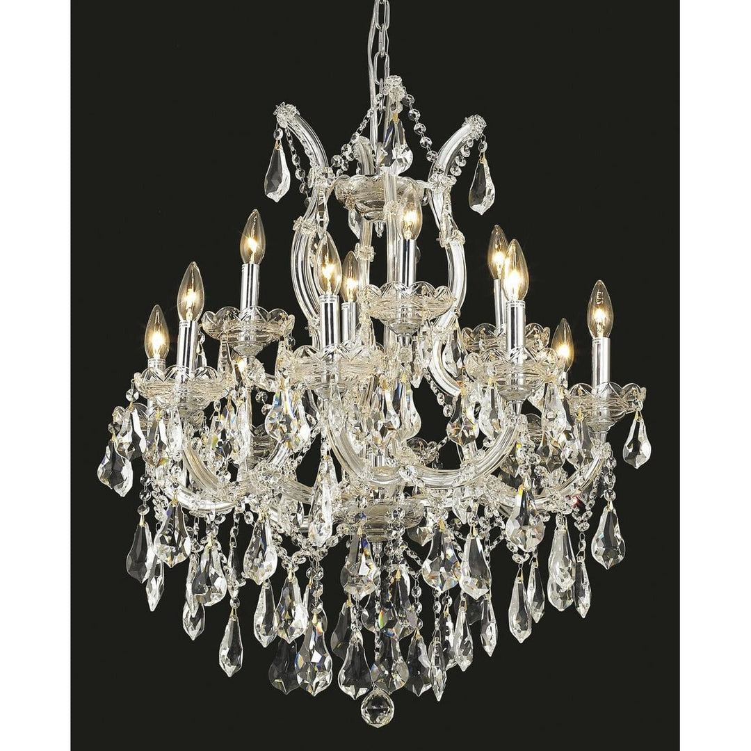 Maria Theresa Crystal Chandelier (2801) in Chrome by Elegant