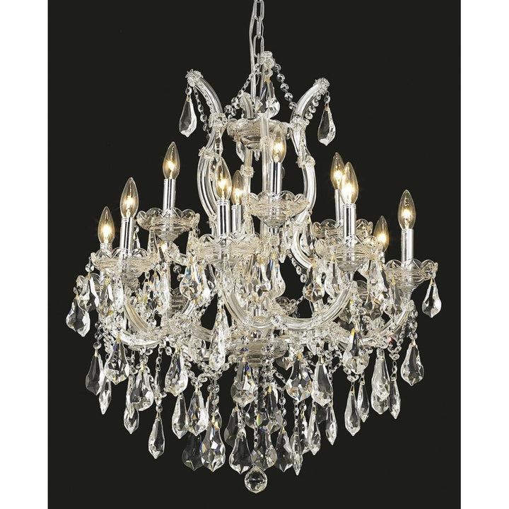 Maria Theresa Crystal Chandelier (2801) in Chrome by Elegant