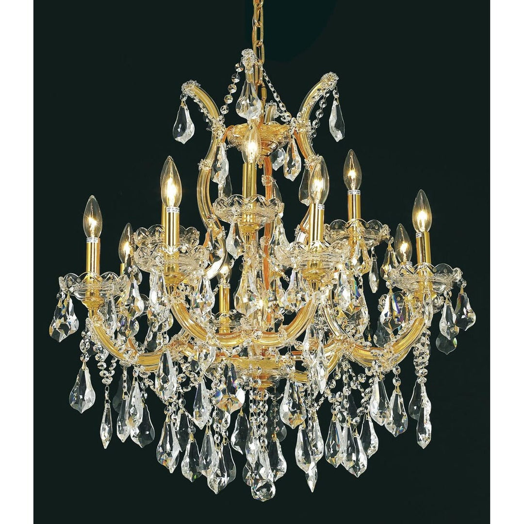 Maria Theresa Crystal Chandelier (2801) in Gold by Elegant