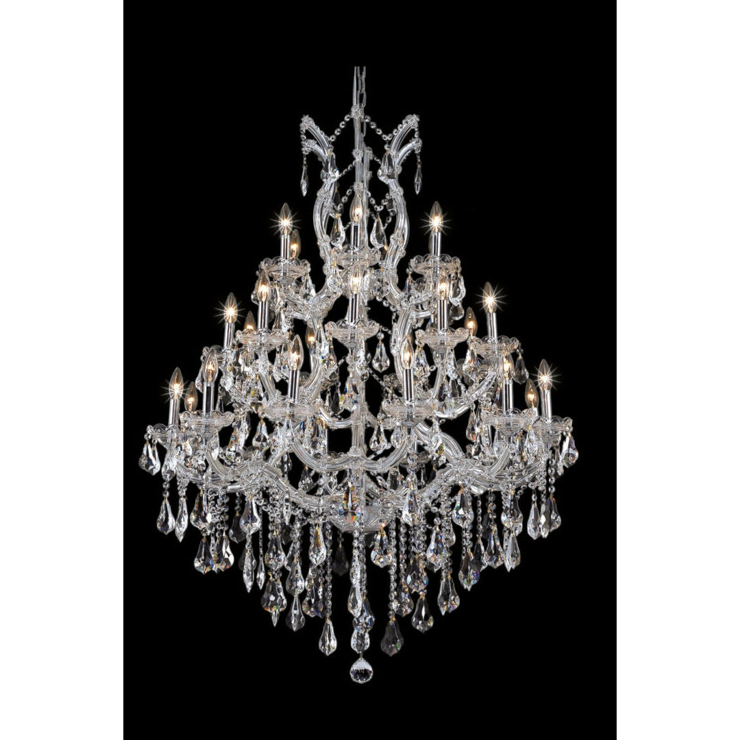 Maria Theresa Crystal Chandelier (2801) in Chrome by Elegant