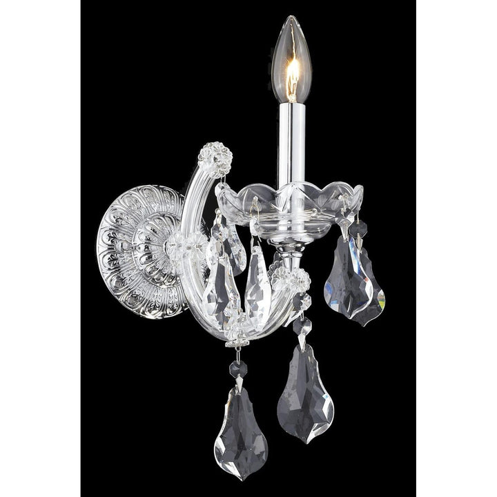 Maria Theresa Crystal Wall Sconce (2801) in Chrome by Elegant