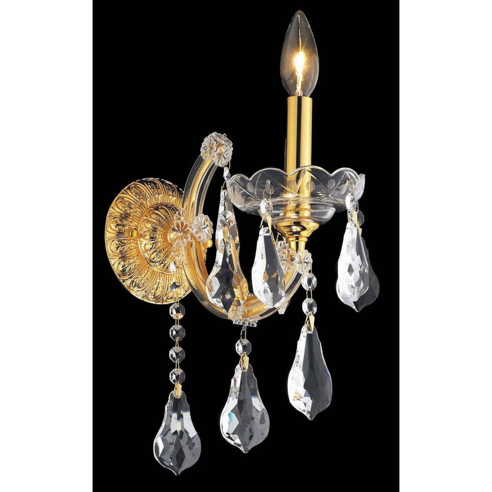 Maria Theresa Crystal Wall Sconce (2801) in Gold by Elegant