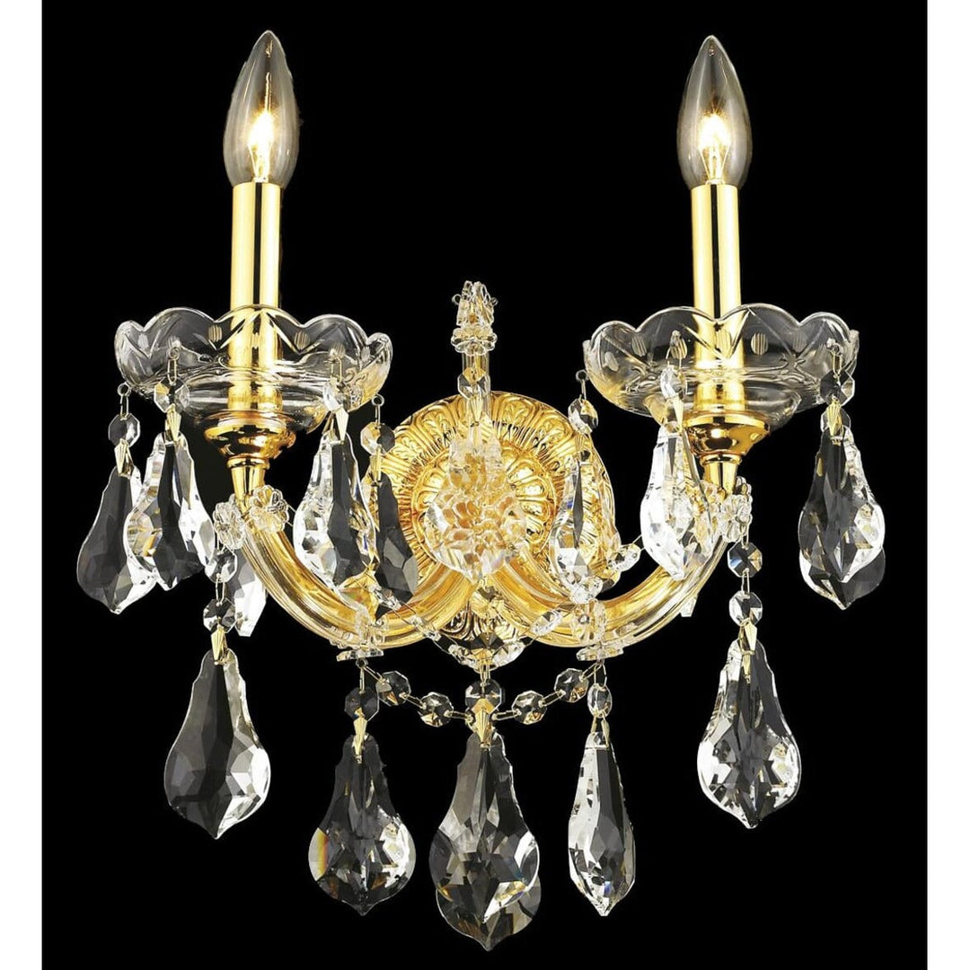 Maria Theresa Crystal Wall Sconce (2801) in Gold by Elegant