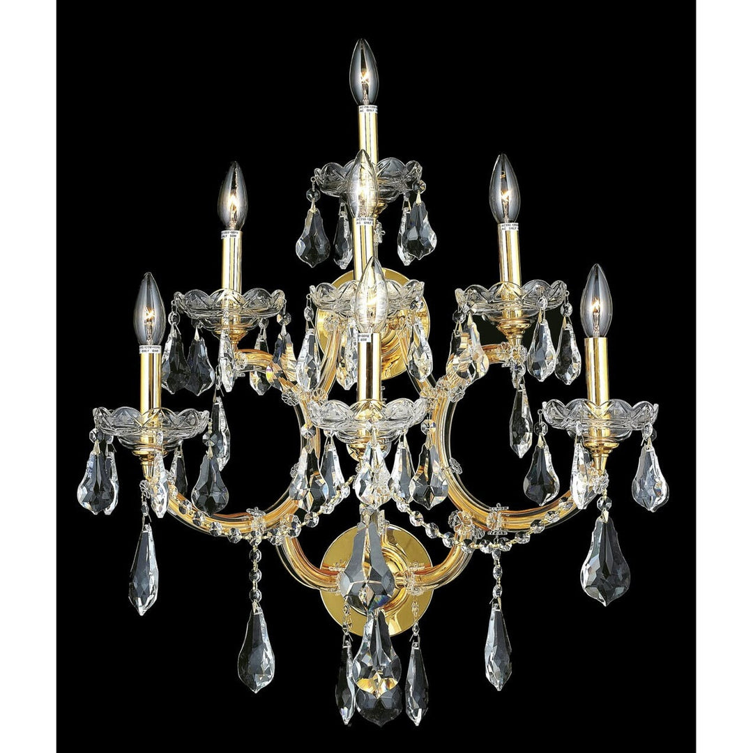 Maria Theresa Crystal Wall Sconce (2801) in Gold by Elegant