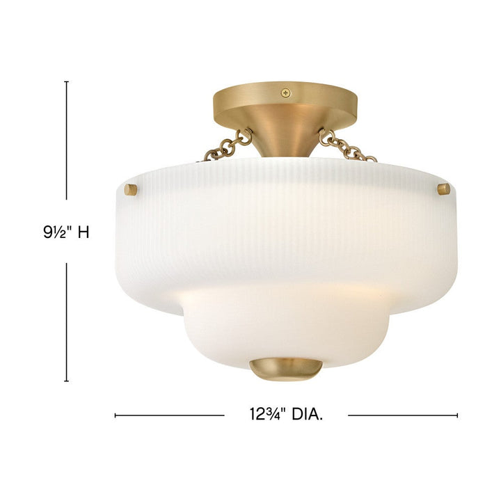 Adella Small Semi-Flush Mount