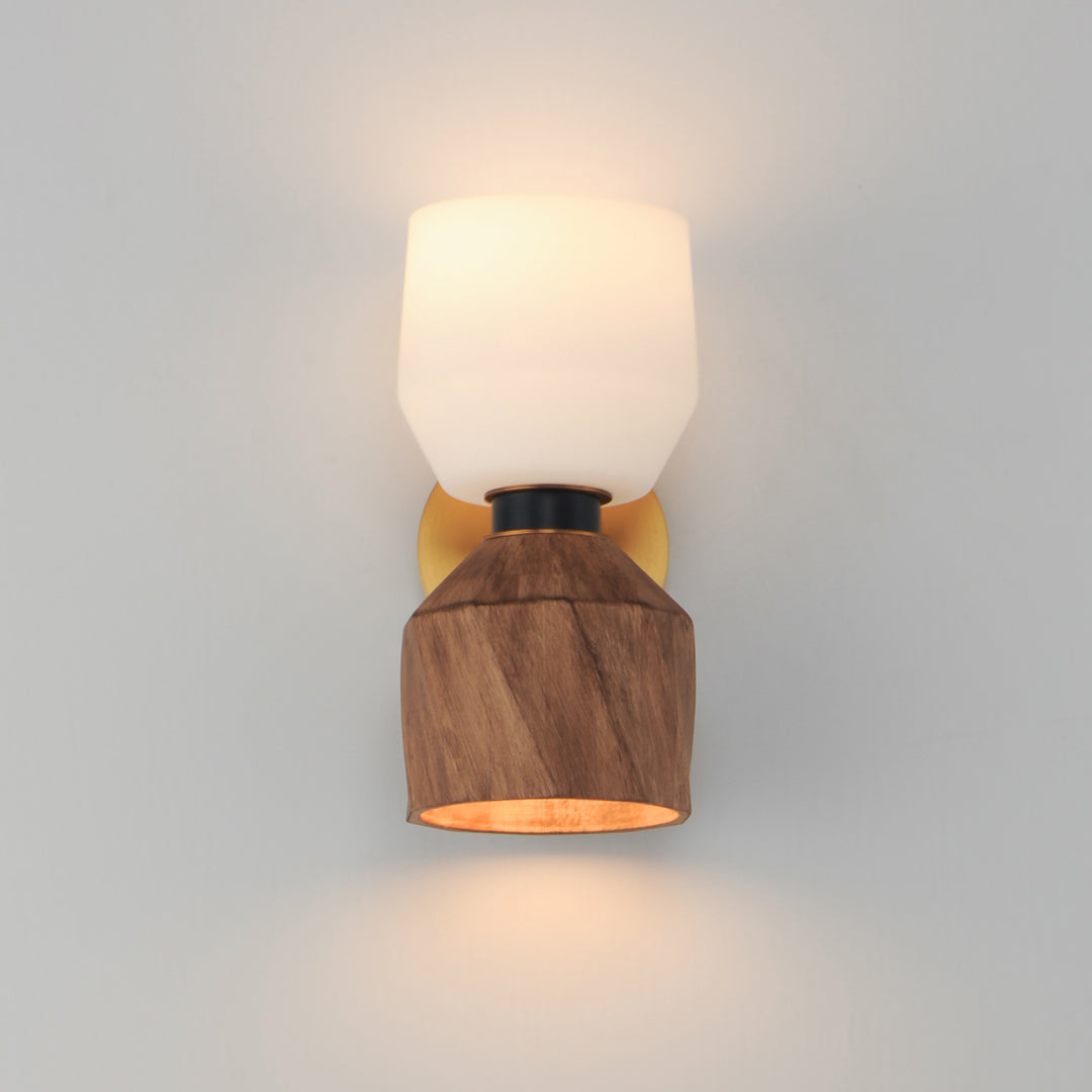Akimbo 2-Light Wall Sconce Dark Bronze / Antique Brass alternate view
