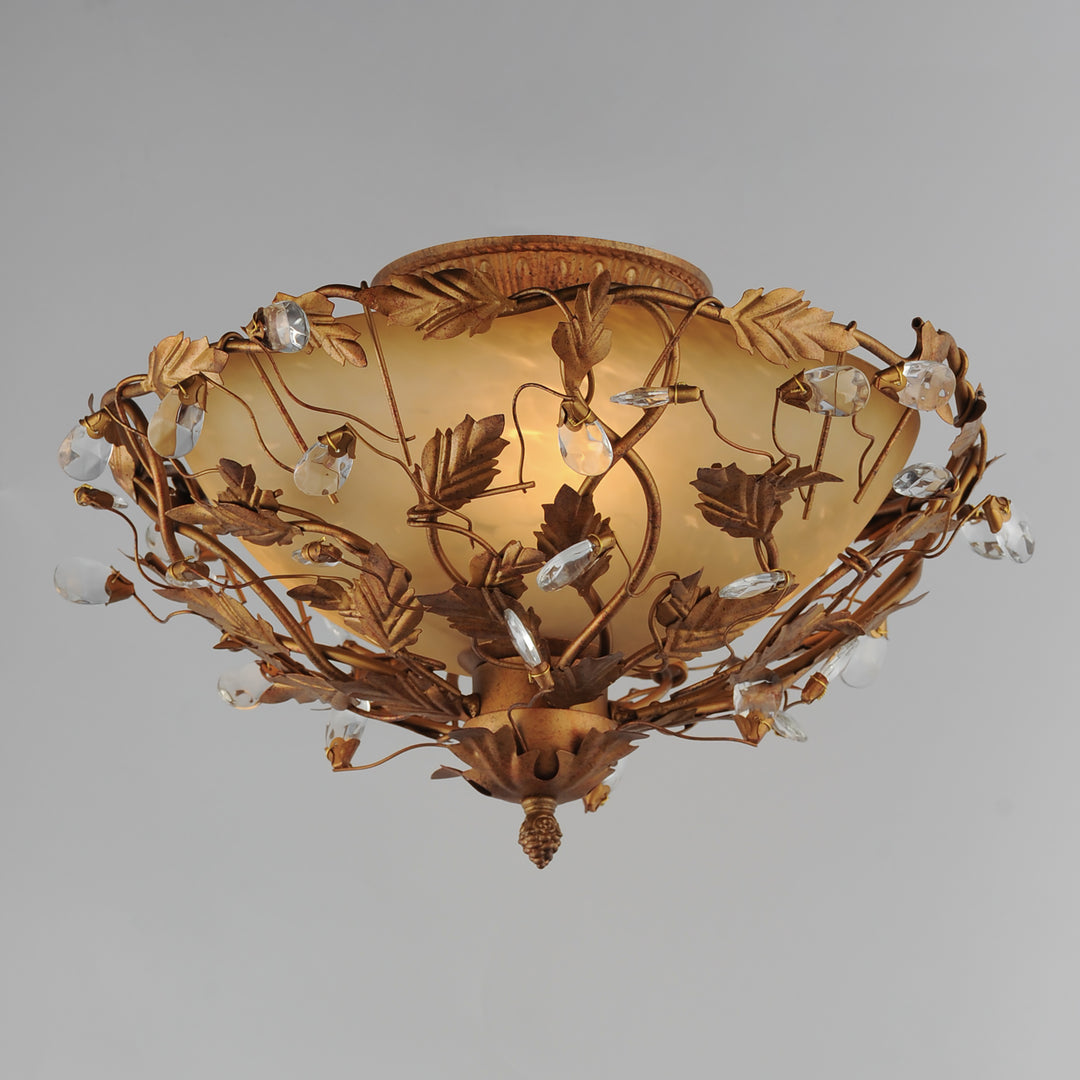 Elegante 3-Light Semi-Flush Mount
