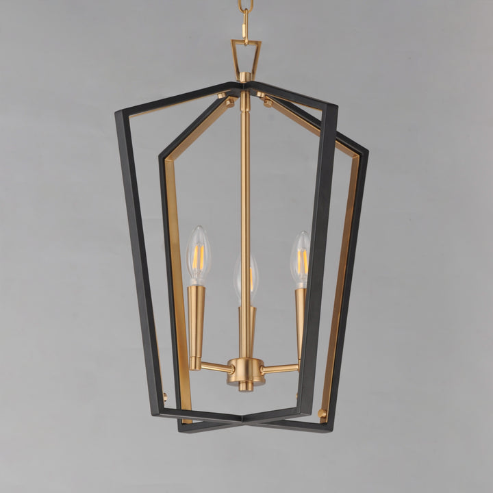 Melrose Pendant Black / Natural Aged Brass alternate view
