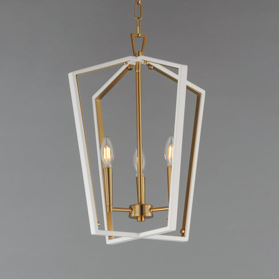 Melrose Pendant White / Natural Aged Brass alternate view