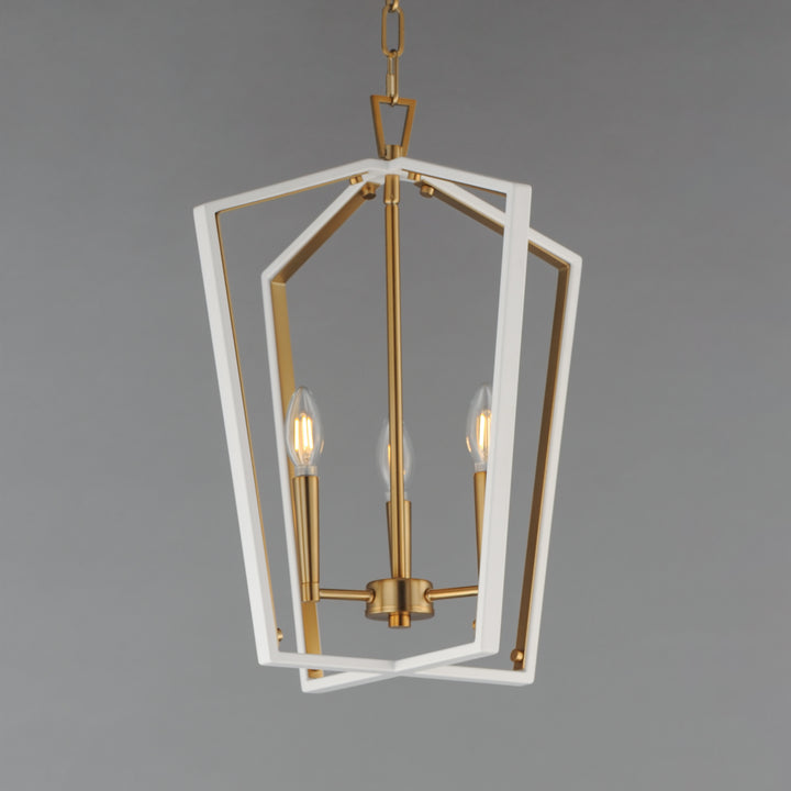 Melrose Pendant White / Natural Aged Brass alternate view