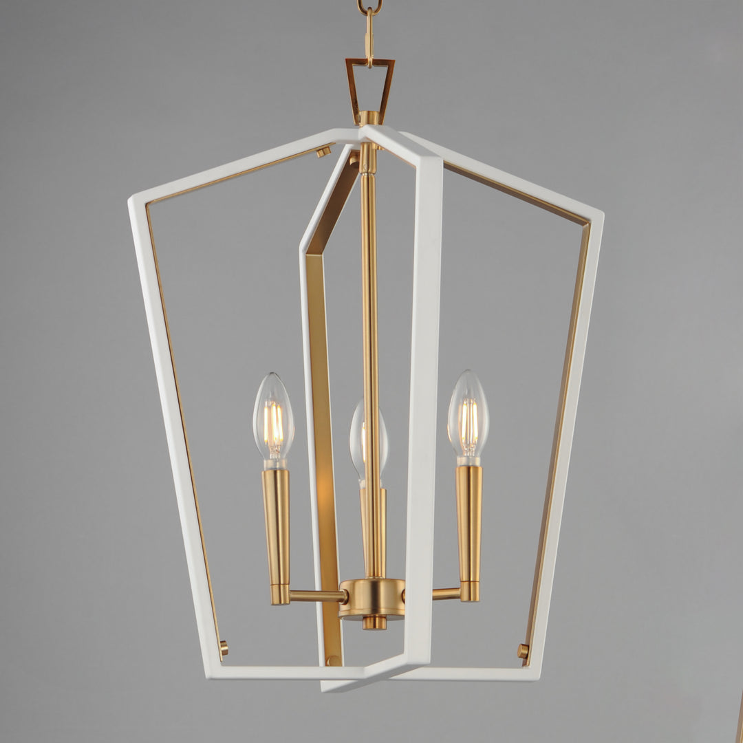 Melrose Pendant White / Natural Aged Brass alternate view