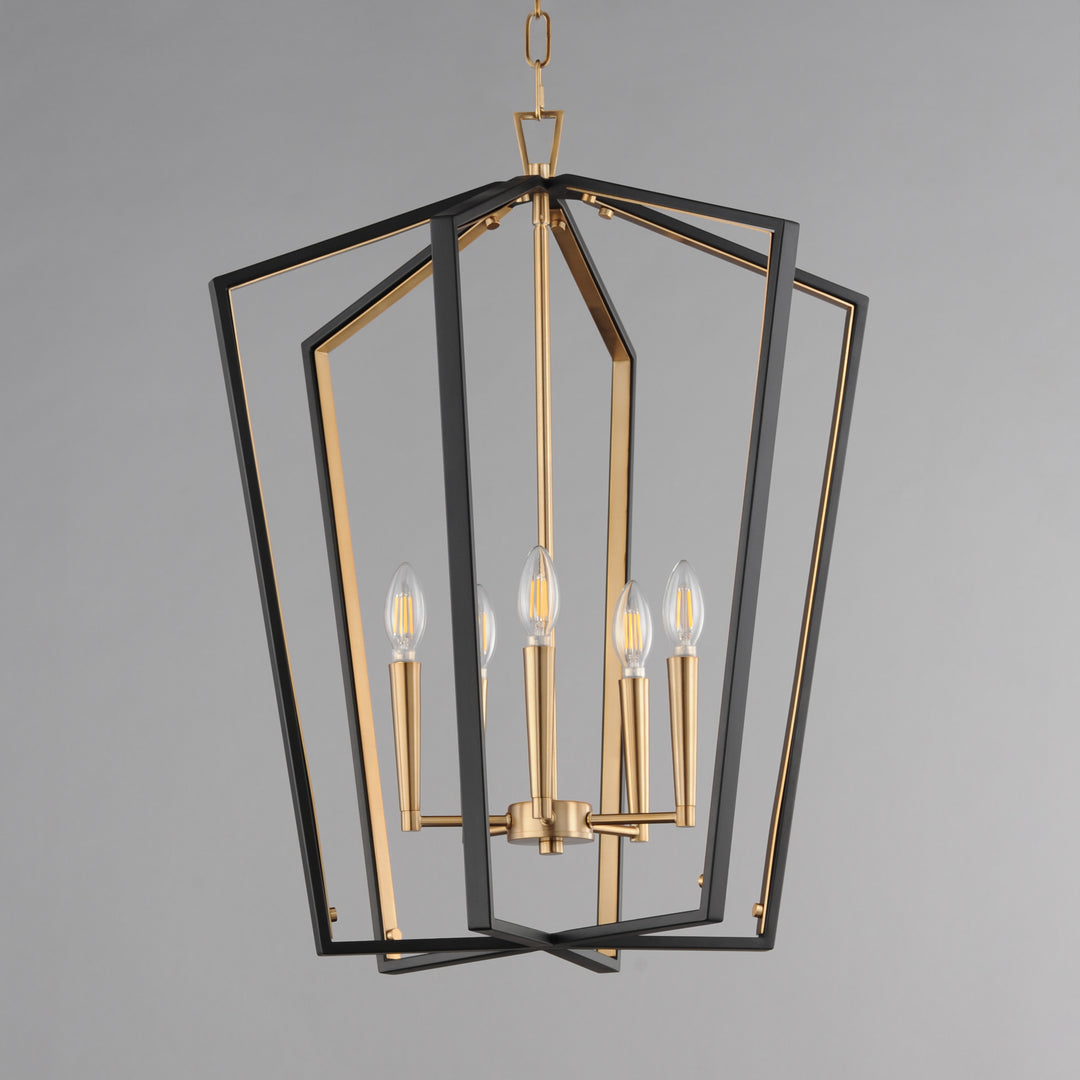 Melrose Pendant Black / Natural Aged Brass alternate view