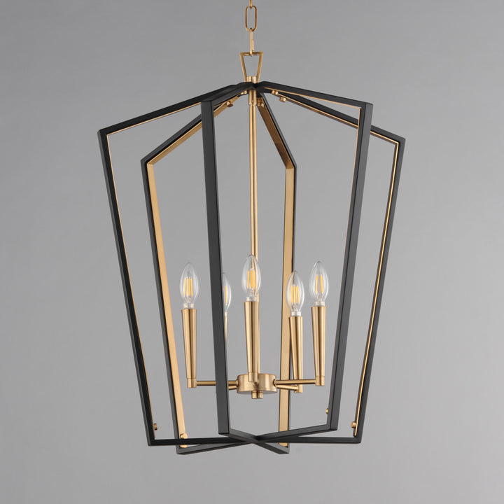 Melrose Pendant Black / Natural Aged Brass alternate view