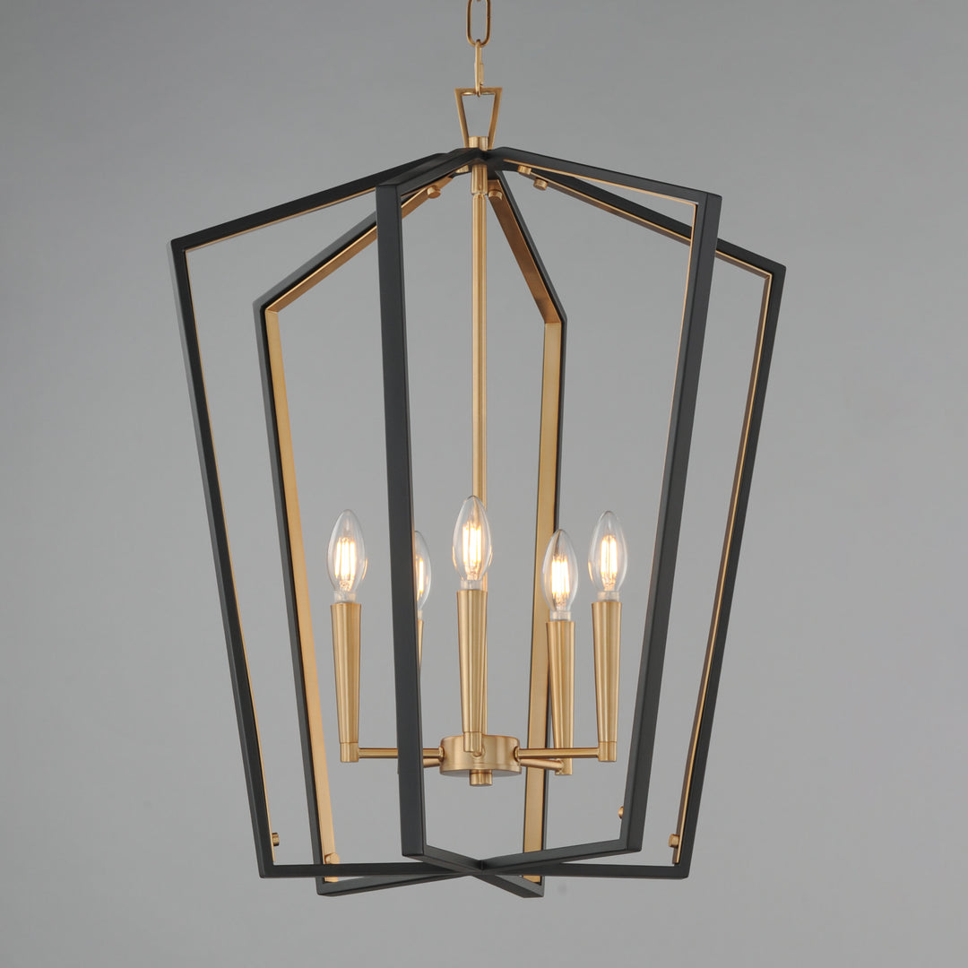 Melrose Pendant Black / Natural Aged Brass alternate view