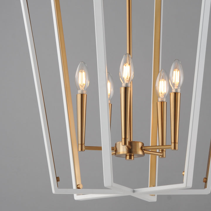 Melrose Pendant White / Natural Aged Brass alternate view