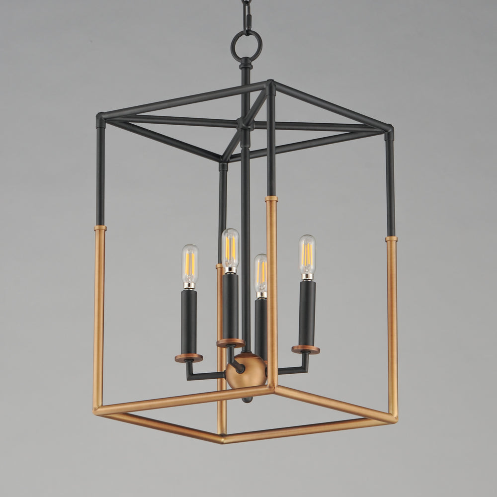 Soho 4-Light Pendant BKWBR alternate view