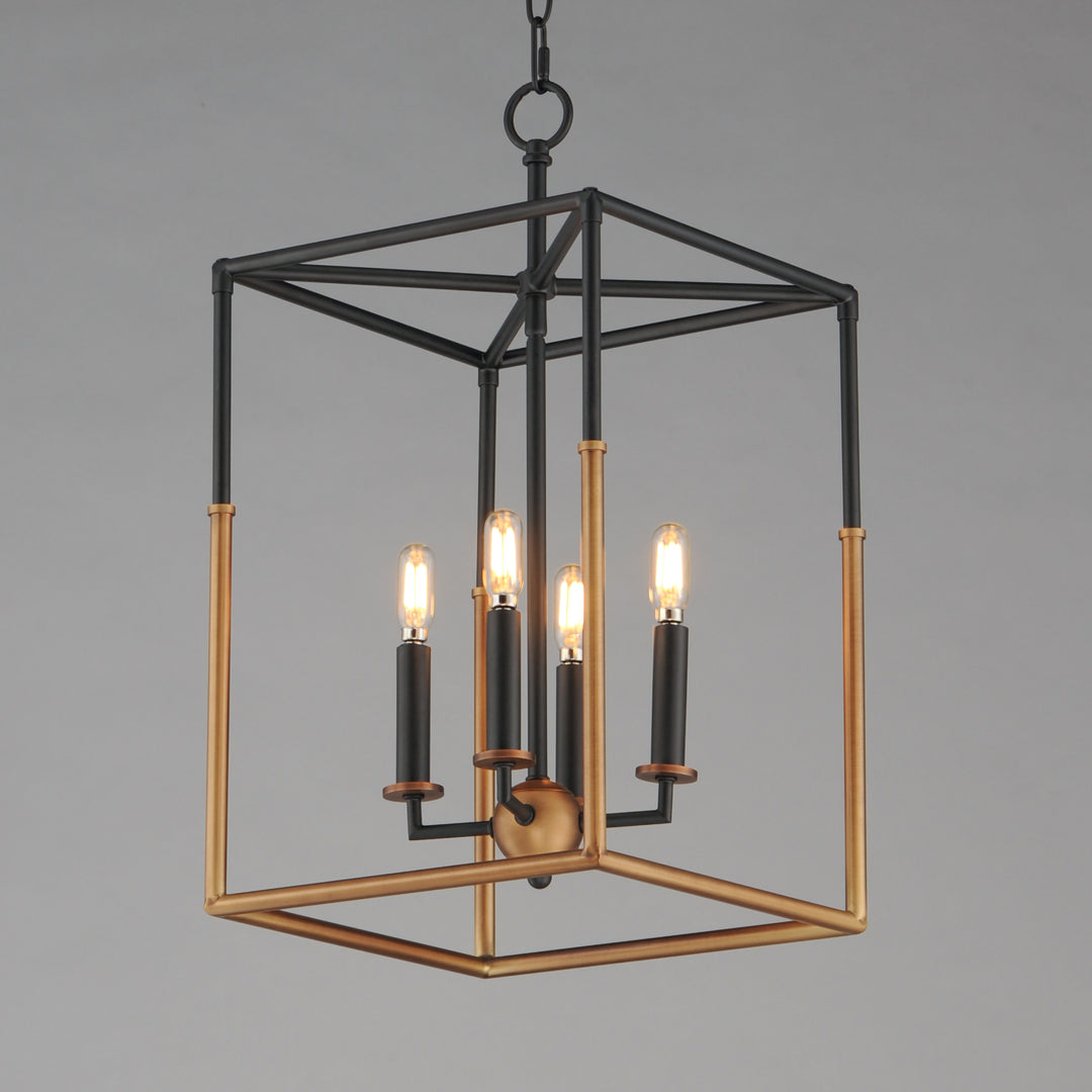 Soho 4-Light Pendant BKWBR alternate view