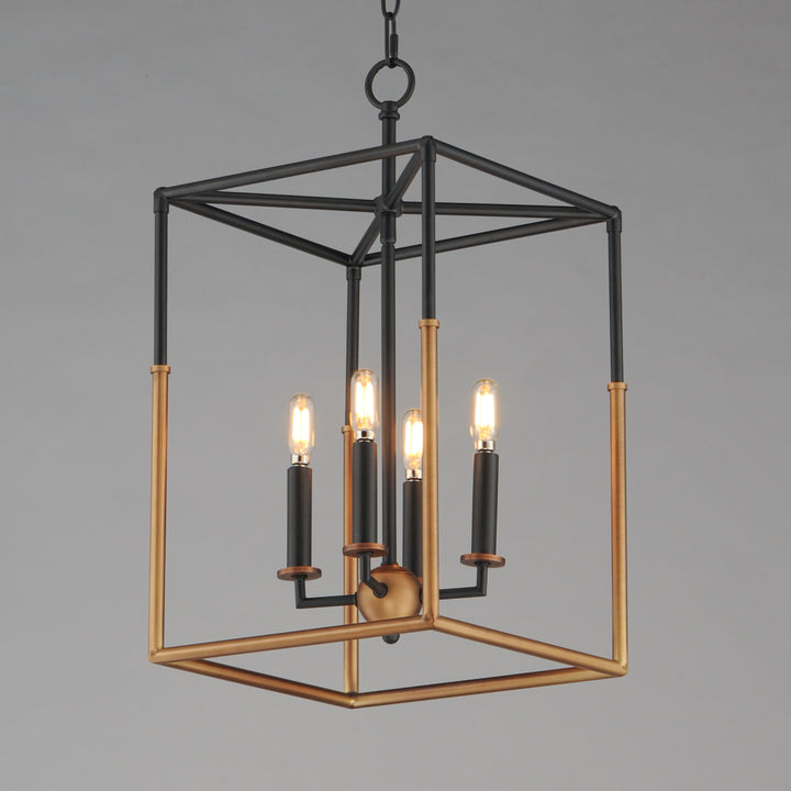 Soho 4-Light Pendant BKWBR alternate view