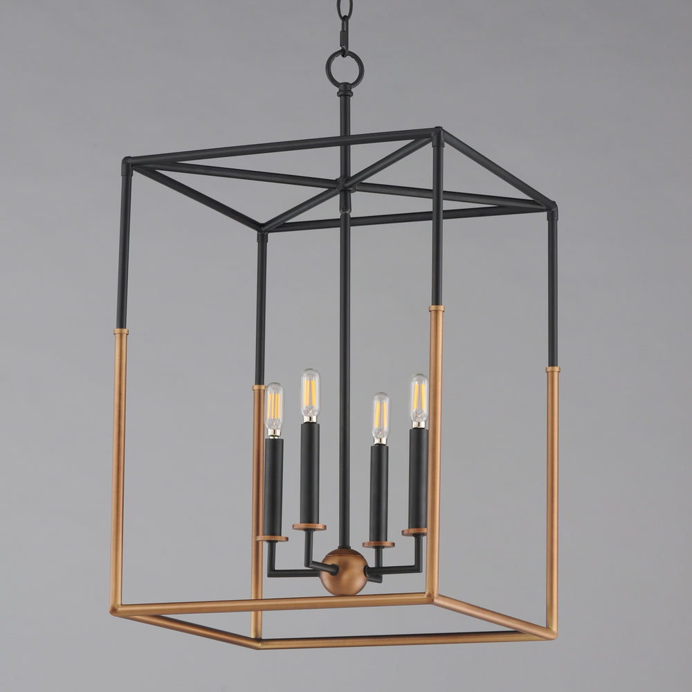 Soho 4-Light Large Pendant BKWBR alternate view