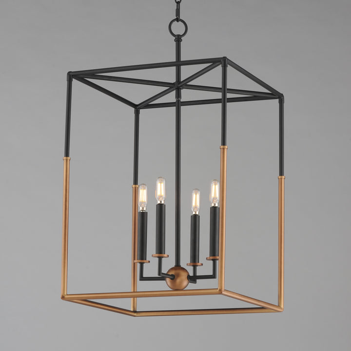 Soho 4-Light Large Pendant BKWBR alternate view