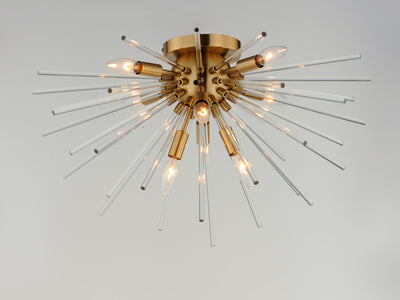 Polaris - 8 Light Flush Mount