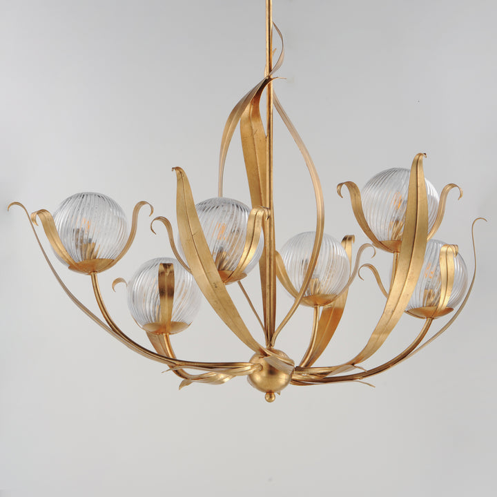 Firenze 6-Light Chandelier Gold Leaf alternate view