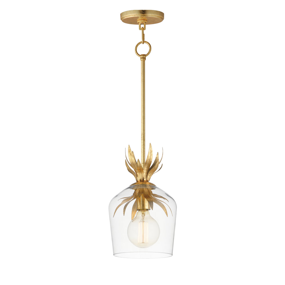 Paloma Single Pendant Gold Leaf