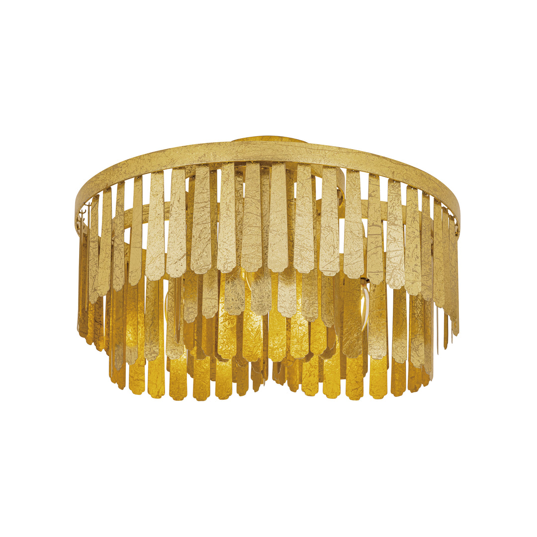 Regalia Semi-Flush Mount Gold Leaf
