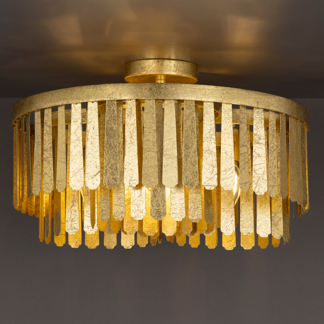 Regalia Semi-Flush Mount Gold Leaf alternate view