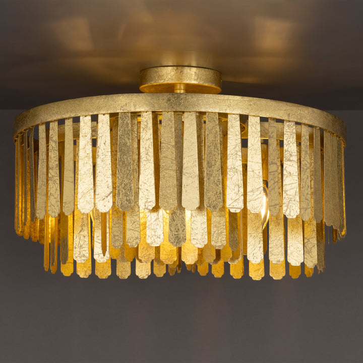 Regalia Semi-Flush Mount Gold Leaf alternate view