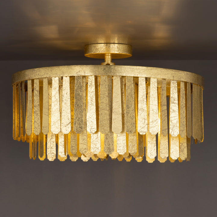 Regalia Semi-Flush Mount Gold Leaf alternate view