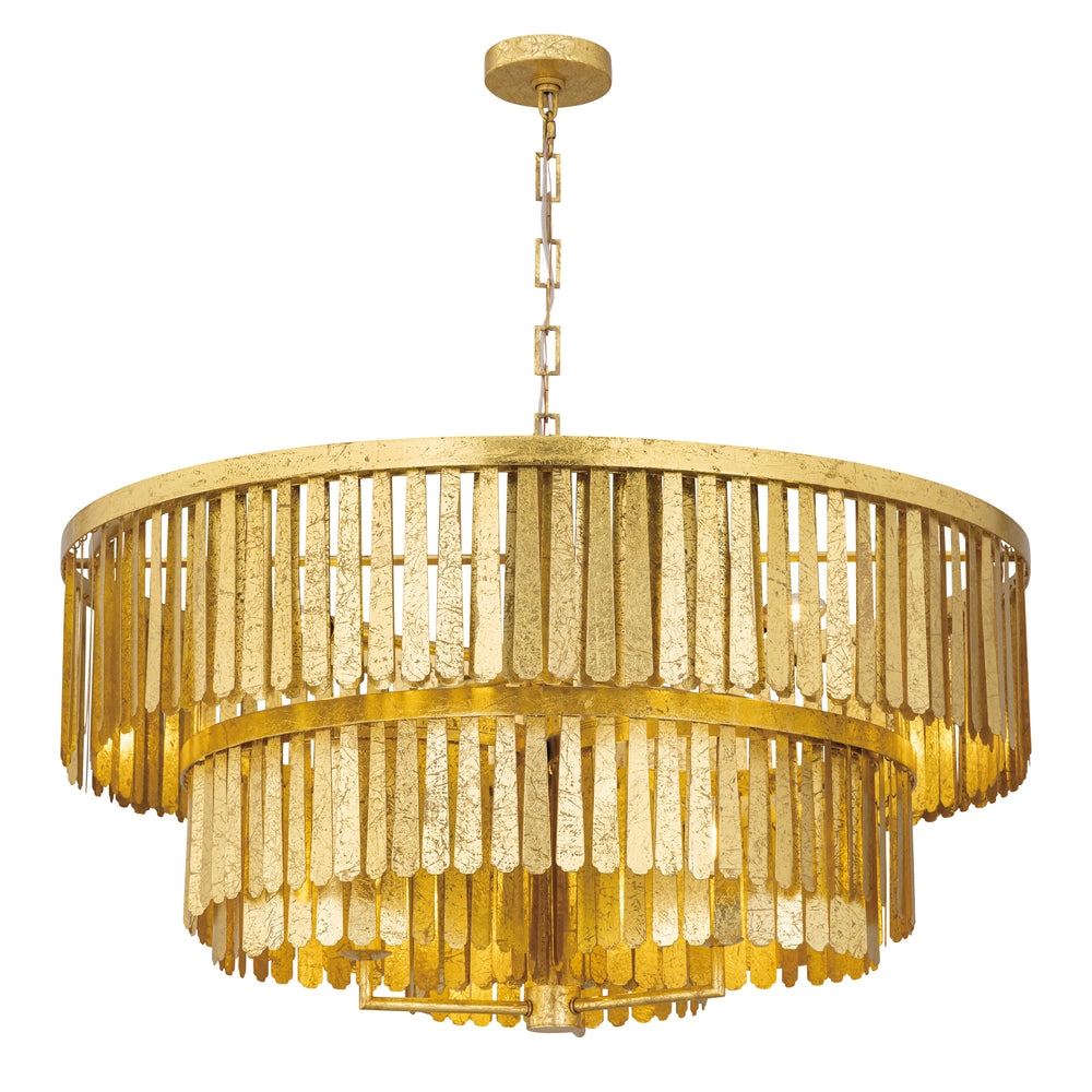 Regalia Chandelier Gold Leaf